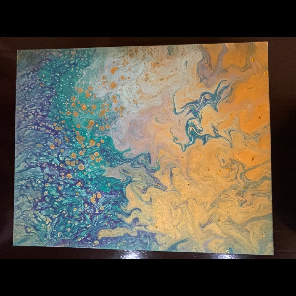 Hand made fluid art